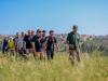 During a nature walk in Yarmouk Forest Reserve, His Royal Highness Crown Prince Al Hussein listens to participants’ experiences in the fields of environmental awareness, conservation, exploration, adventure, and heritage content creation خلال زيارته إلى محمية غابات اليرموك، سمو الأمير الحسين بن عبدالله الثاني ولي العهد يستمع إلى تجارب مشاركين في مسير طبيعي بمجالات التوعية والحفاظ على البيئة، والاستكشاف، والمغامرة، وإعداد المحتوى التراثي