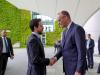 His Royal Highness Crown Prince Al Hussein and Germany Chancellor Friedrich Merz discuss enhancing cooperation and regional developments