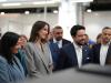 His Royal Highness Crown Prince Al Hussein and Her Royal Highness Princess Rajwa Al Hussein visit the ABB Training Centre in Berlin