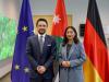His Royal Highness Crown Prince Al Hussein meets with Germany’s Minister for Economic Cooperation and Development Reem Alabali Radovanin in Berlin