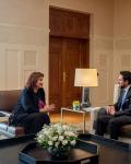 Deputising for King, Crown Prince meets with EU commissioner for Mediterranean 