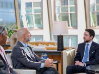 Crown Prince meets in New York with CEOs of two global US companies