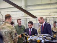 Crown Prince, Prince William visit RAF Benson