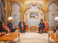 ولي العهد يعقد لقاءات في الرياض برؤساء تنفيذيين ومؤسسي شركات عالمية 