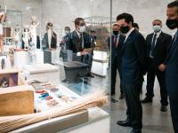 Crown Prince visits Egyptian civilisation museum