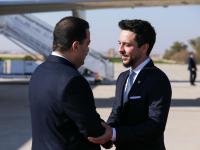 Crown Prince receives Iraq PM upon arrival in Jordan