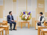Crown Prince discusses bilateral cooperation with Tokyo governor