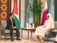 ولي العهد يلتقي أمير دولة قطر ويؤكد تضامن الأردن المطلق مع قطر في الحفاظ على أمنها واستقرارها