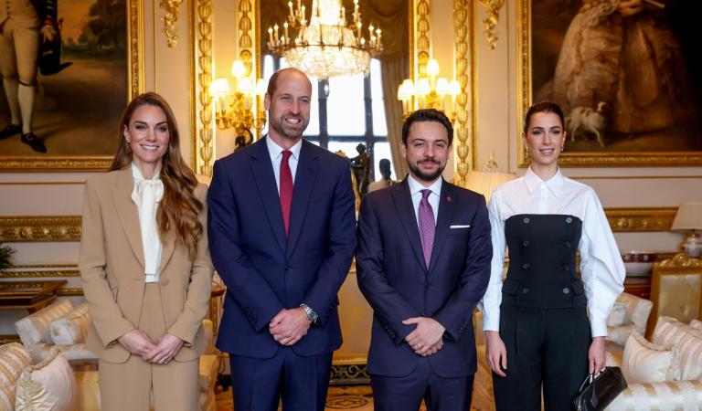 Crown Prince, Princess Rajwa meet Prince and Princess of Wales