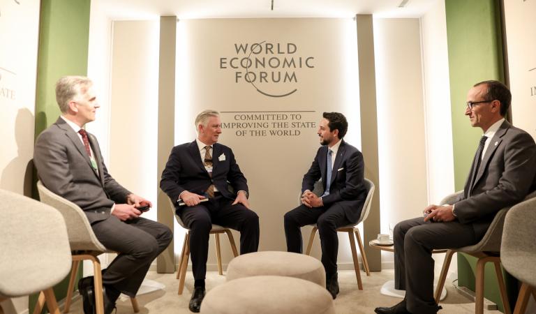 ولي العهد يلتقي العاهل البلجيكي على هامش مشاركته في المنتدى الاقتصادي العالمي بدافوس