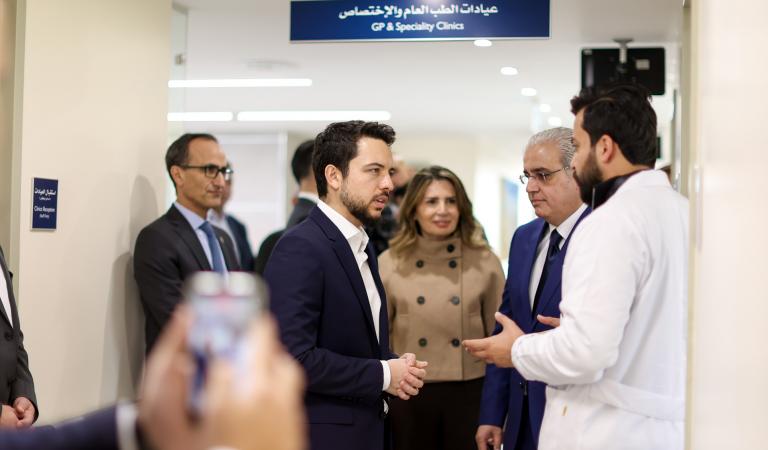 ولي العهد يفتتح مشروع إعادة تأهيل وتطوير مركز صحي جرش الشامل