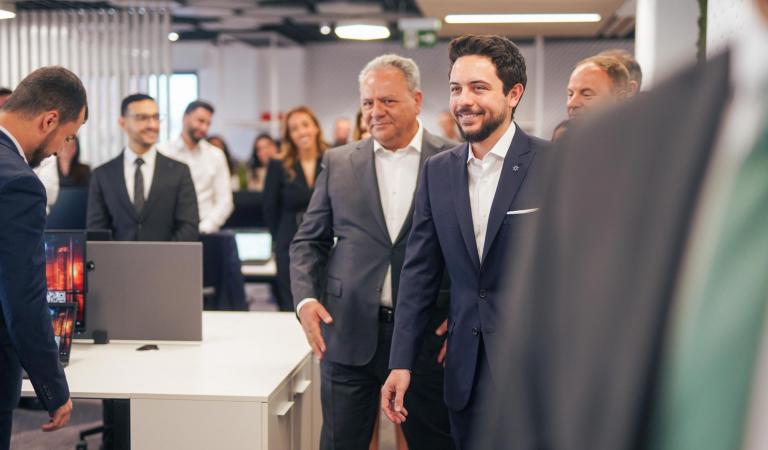 Crown Prince visits PwC - Middle East Amman office