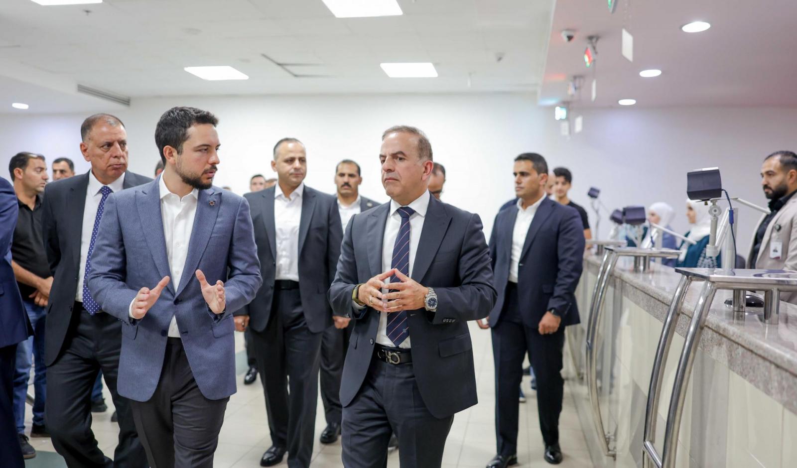 His Royal Highness Crown Prince Al Hussein, the Regent, visits the Civil Status and Passports Department