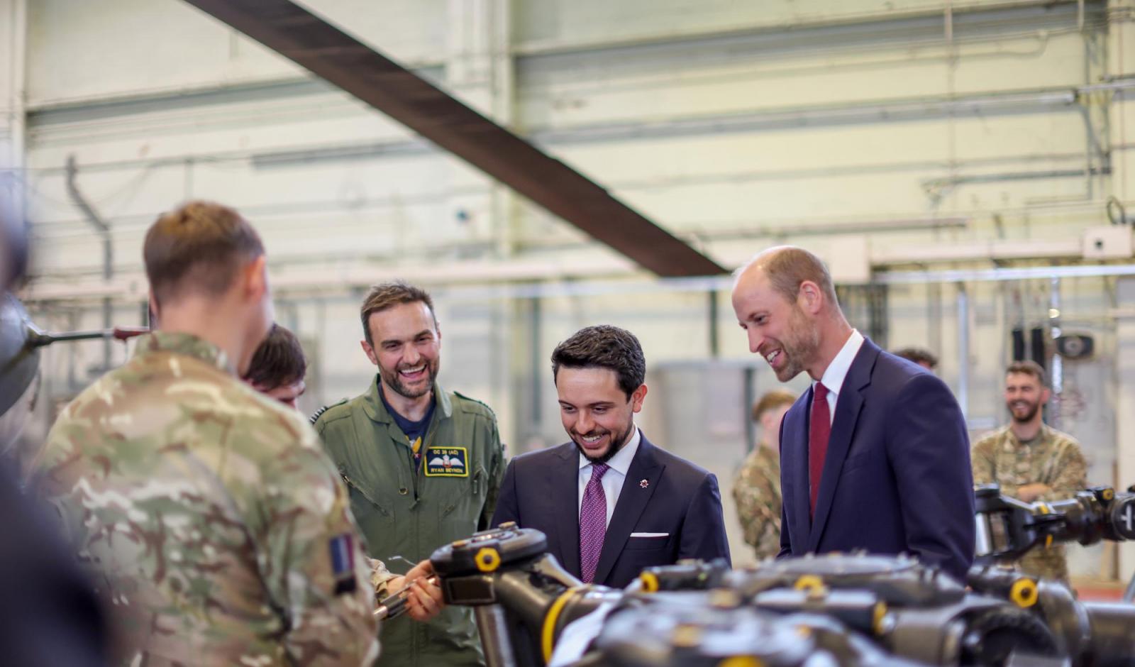 Crown Prince, Prince William visit RAF Benson
