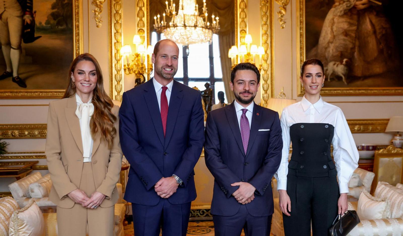 Crown Prince, Princess Rajwa meet Prince and Princess of Wales