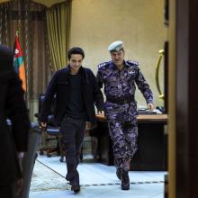 H.R.H. Crown Prince Al Hussein bin Abdullah II on a visit to the Civil Defence Directorate