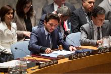 HRH Crown Prince Al Hussein bin Abdullah II chaired and delivered Jordan’s statement at the UN Security Council (UNSC) open debate on the “Role of Youth in Countering Violent Extremism and Promoting Peace" 23/4/2015