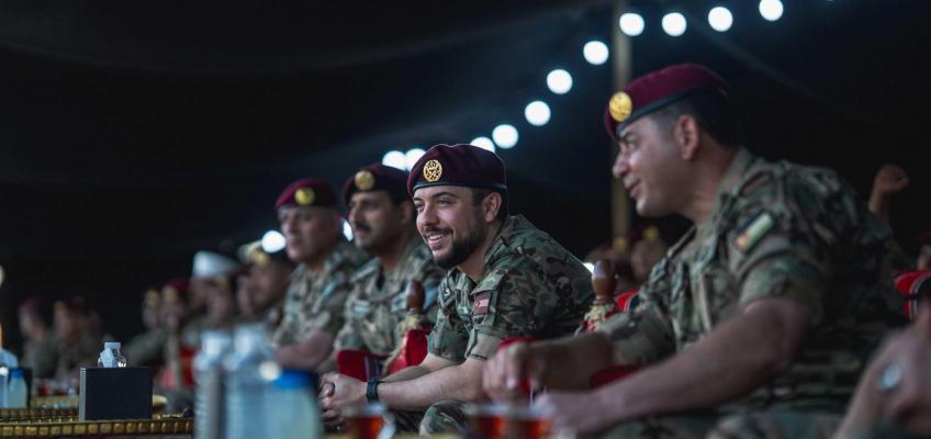 The 101st Special Battalion, a unit of the King Abdullah II Royal Special Forces, holds a ceremony to mark the conclusion of His Royal Highness Crown Prince Al Hussein’s service as the battalion’s Deputy Commander
