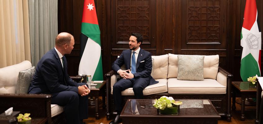 Crown Prince receives Germany state secretary for defence