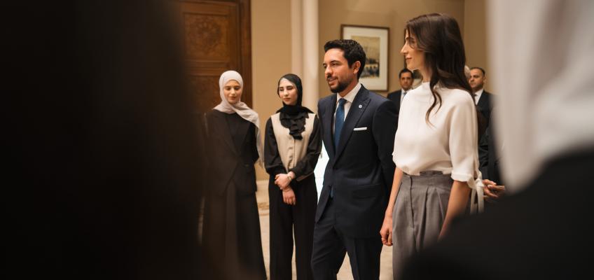 Crown Prince and Princess Rajwa receive top Tawjihi achievers - 2026