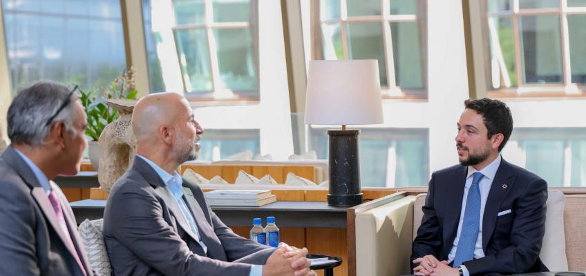 Crown Prince meets in New York with CEOs of two global US companies