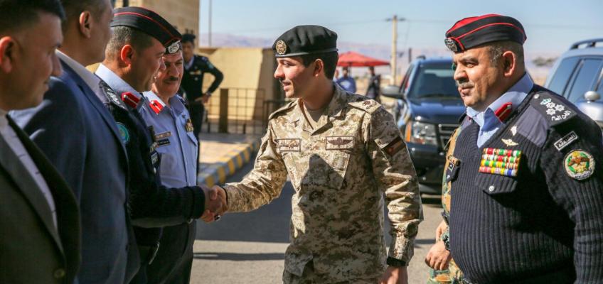 نائب جلالة الملك يزور مديرية شرطة محافظة العقبة