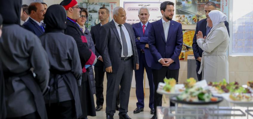 ولي العهد يزور مركز مادبا المتميز لفنون الطهي التابع لمؤسسة التدريب المهني