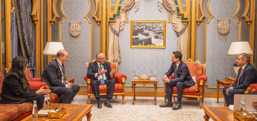 ولي العهد يعقد لقاءات في الرياض برؤساء تنفيذيين ومؤسسي شركات عالمية 