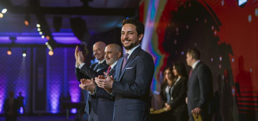 مندوبا عن الملك، ولي العهد يرعى احتفال الاتحاد الأردني لكرة القدم باليوبيل الماسي لتأسيسه