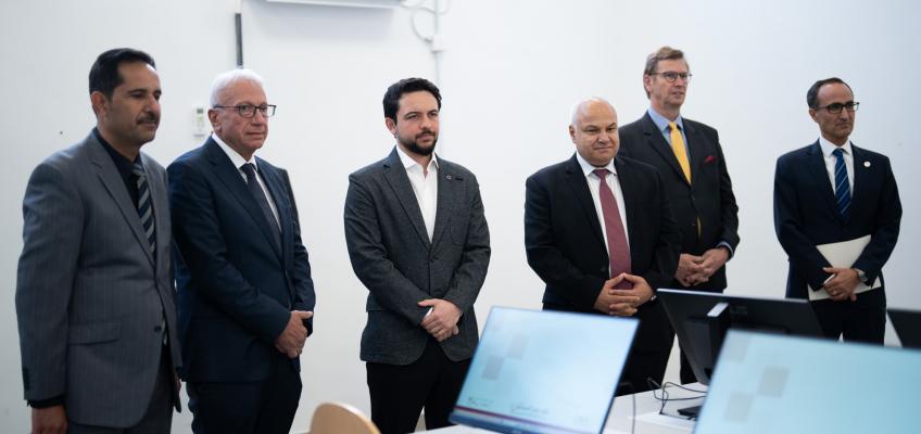 ولي العهد يفتتح حاضنة أعمال في كلية التدريب المهني المتقدم في إربد ويزور فرع الكلية بحكما