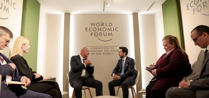 Crown Prince meets with Austria chancellor in Davos