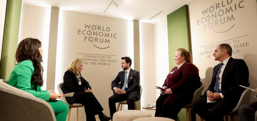 Crown Prince meets with EIB president, leaders of global companies on WEF sidelines