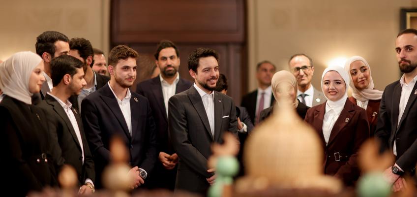 Crown Prince meets with fifth cohort of Al Hussein Fellowship programme