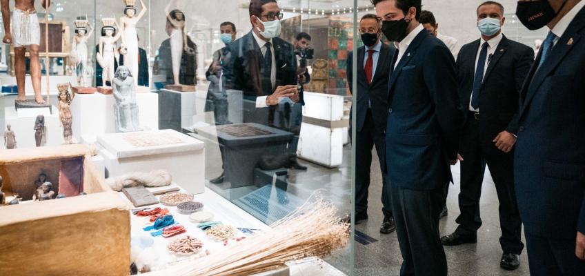 Crown Prince visits Egyptian civilisation museum