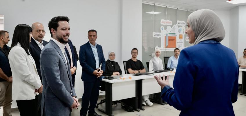 Crown Prince visits Orange Digital Village in Aqaba, tours its facilities